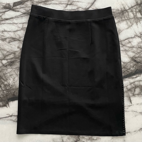Bebe Velour Shadow Stripe Pencil Skirt - Picture 4 of 6